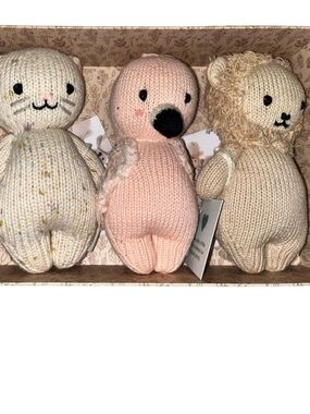 Cuddle + Kind Baby Animal Collection - Pink, Cream, and Tan
